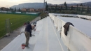 poliurea a spruzzo per rivestimento tribune stadio loc. Garda -Vr-